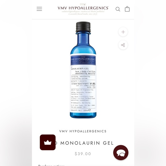 VMV HYPOALLERGENICS - Monolaurin Gel (brand new) - Picture 5 of 5